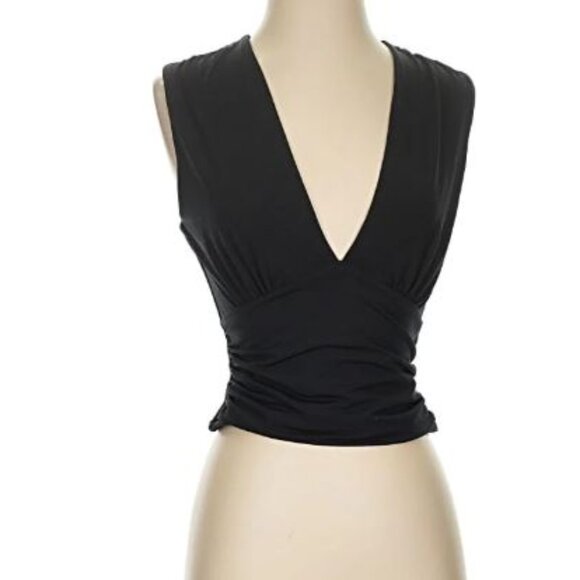 Abercrombie and Fitch Black Crop Top, Size S NWT - Picture 1 of 2